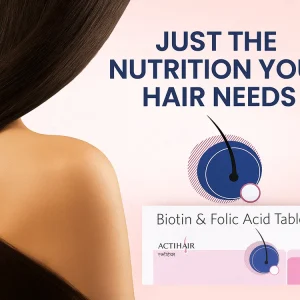 Actihair Hair care Biotine Folic Acide Tablets