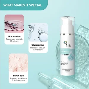 20% Niacinamide Serum for Face for Pore Minimizer with 2.5% Glucosamine & Hyaluronic Acid