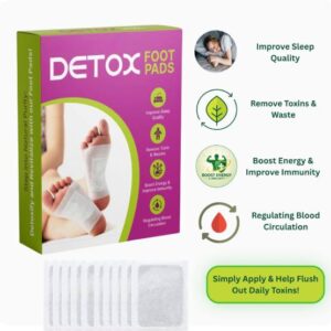 FIKNER Detox Foot Patch – Natural Foot & Skin Care Formula (10 Patches)