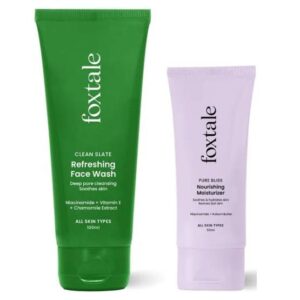 Foxtale Essentials Combo Everyday Glow Duo (Face Wash + Moisturizer)