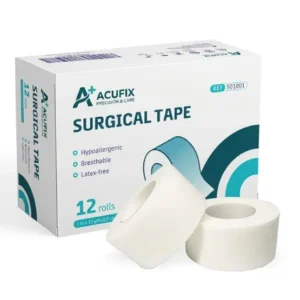 ACUFIX Surgical Tape 1_ x 10 yd – 12 Rolls Pack