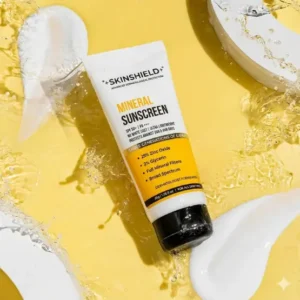 SkinShield Mineral Sunscreen SPF 50 PA+++ with Zinc Oxide & Glycerin (50 g)
