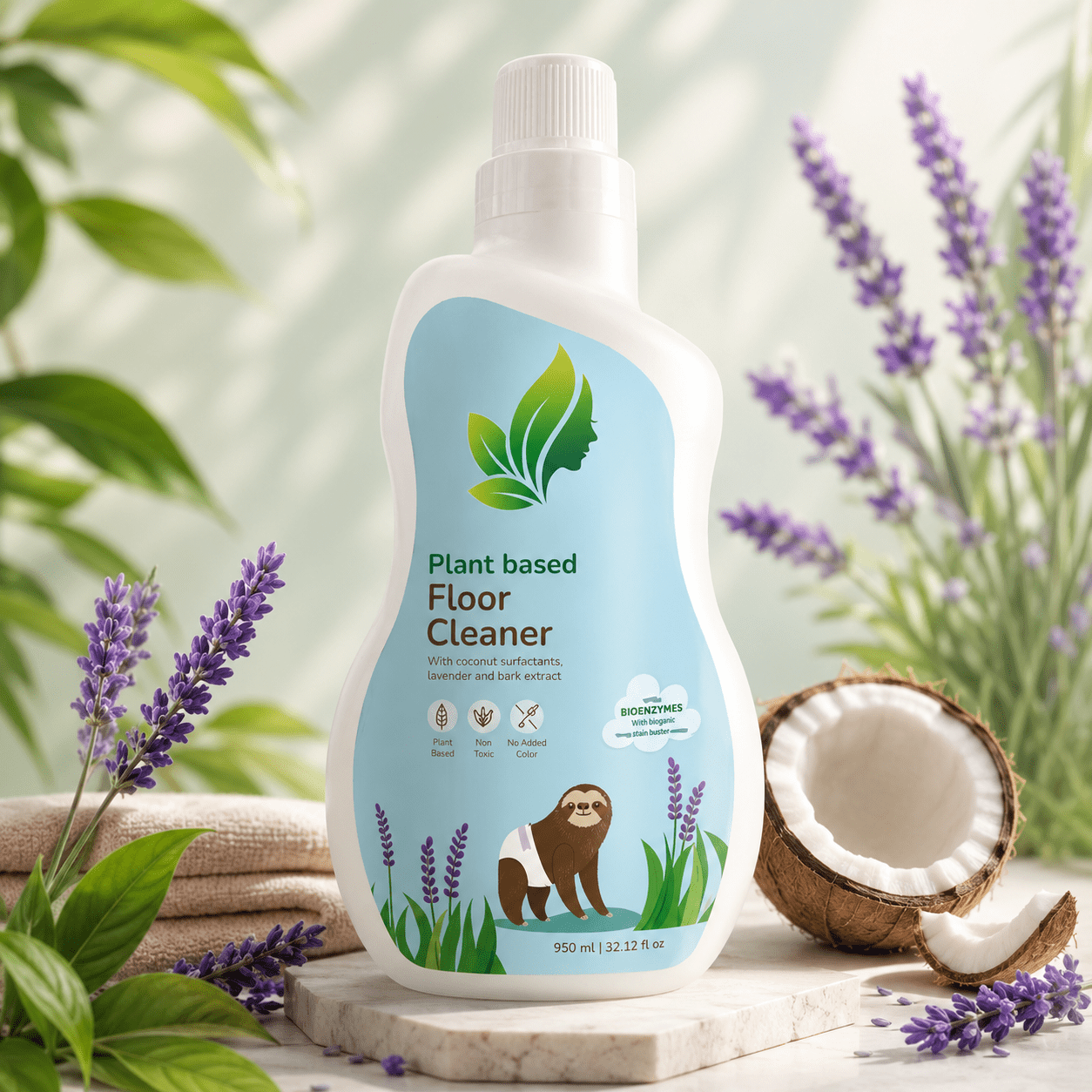 Plant-Based Floor Cleaner with Bio Enzymes – 950ml