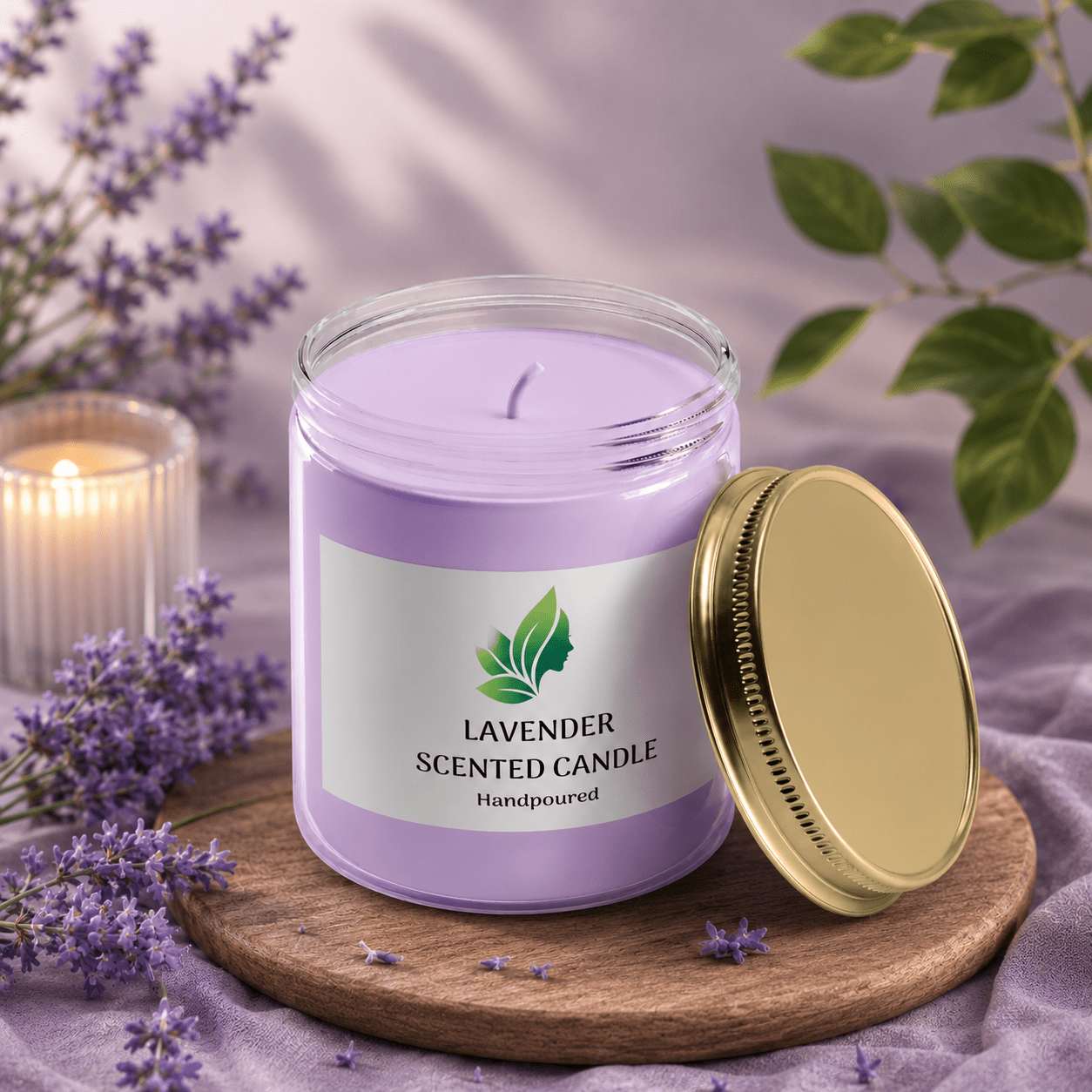 Lavender Scented Candle – Hand Poured Aromatic Candle