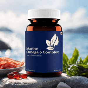 Marine Omega-3 Complex – Krill Oil & Fish Oil Blend | 60 Softgels