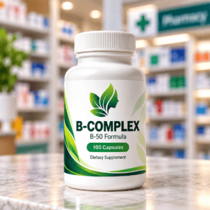 Alternative view of B-Complex B-50 Formula with Niacinamide – 100 Capsules